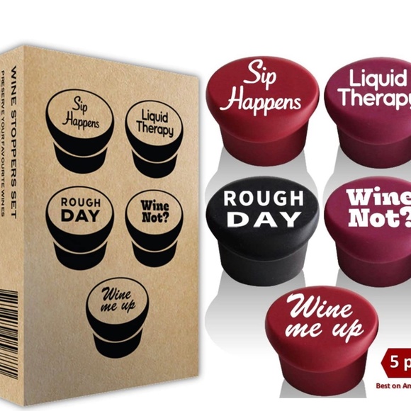 The Only Gift Worth Giving Wine Stoppers & Tovolo silicone king cube ice tray - Picture 2 of 13